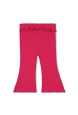 Feetje Baby Feetje Flare broek rib - Love Peace Aloha - Fucsia - 52202523