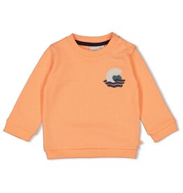 Feetje Baby Feetje Sweater - Lagoon Legends - Neon Oranje