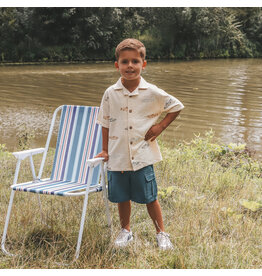 Your Wishes Baby & Peuter kleding Your Wishes jongen blouse shirt Shark Fish - Loose fit