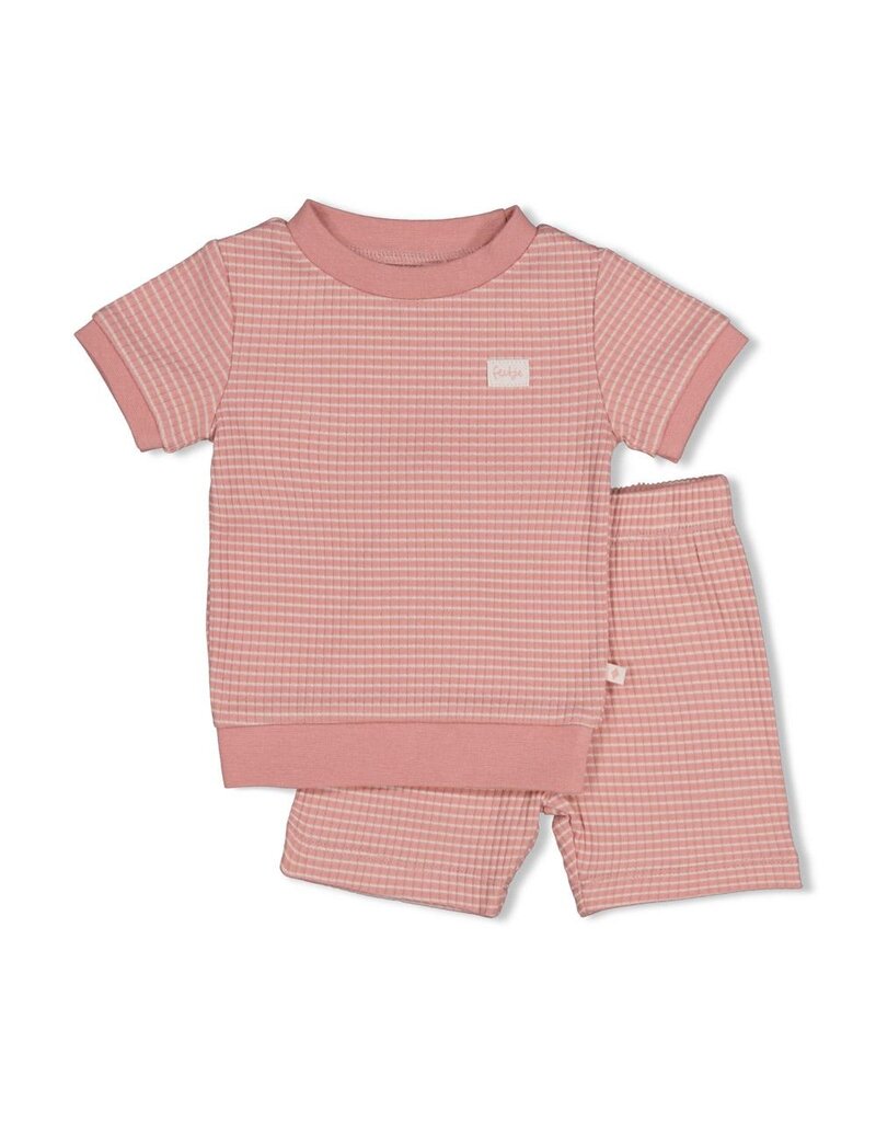 Feetje Baby Feetje Pyjama Shortama wafel - Summer Special - Mauve