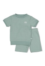 Feetje Baby Feetje Pyjama Shortama wafel - Summer Special - Zeegroen