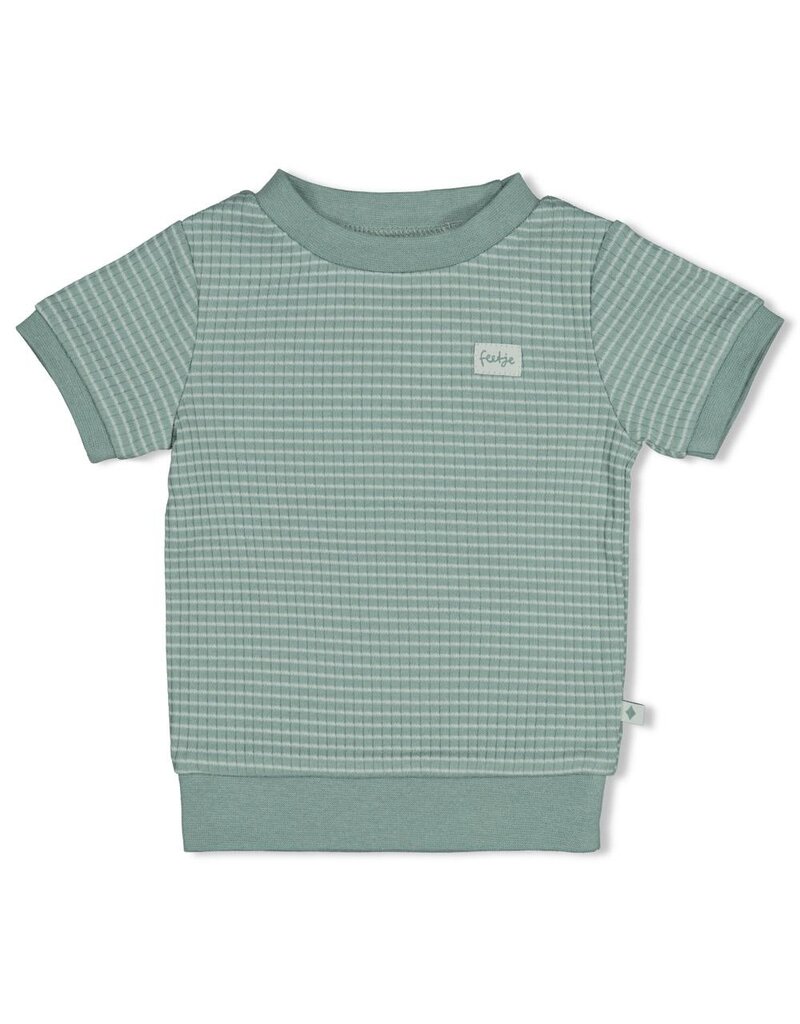 Feetje Baby Feetje Pyjama Shortama wafel - Summer Special - Zeegroen