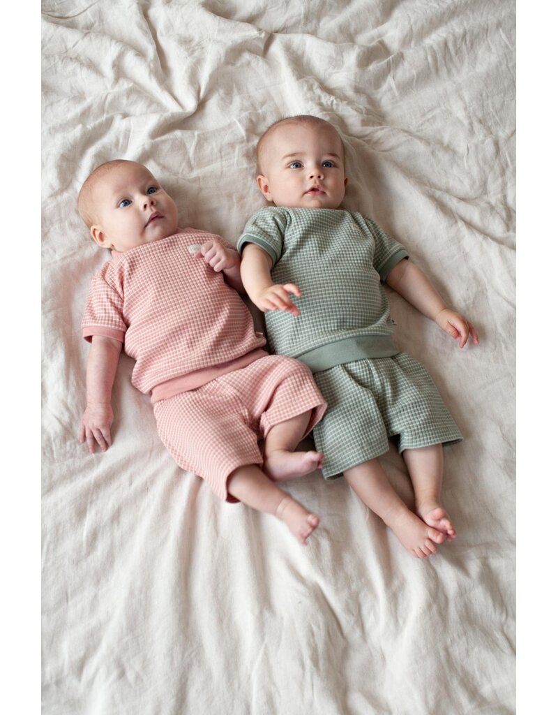 Feetje Baby Feetje Pyjama Shortama wafel - Summer Special - Zeegroen