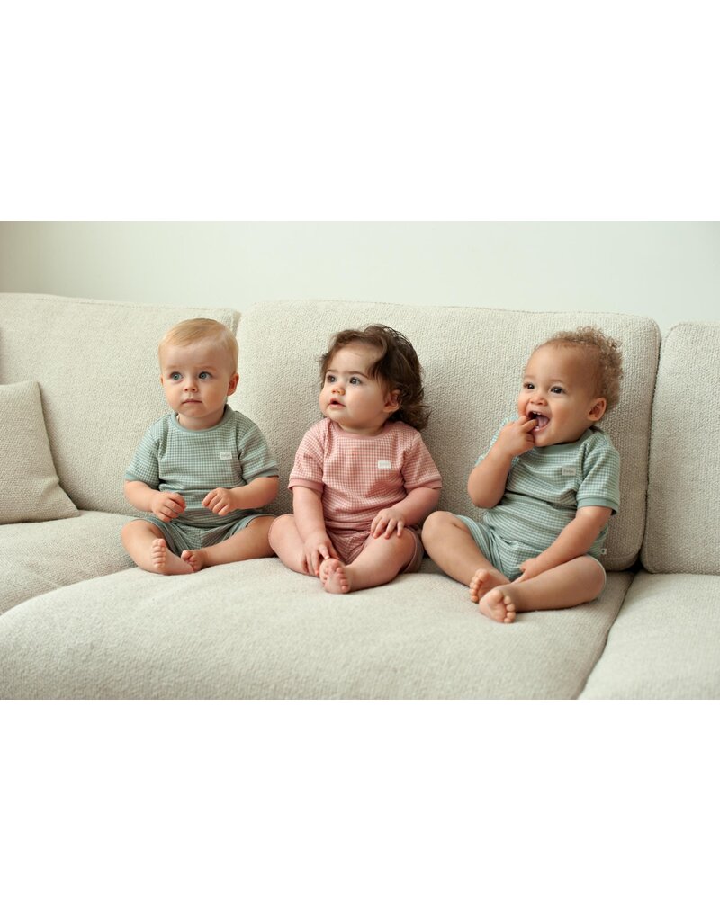 Feetje Baby Feetje Pyjama Shortama wafel - Summer Special - Zeegroen