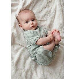 Feetje Baby Feetje Pyjama Shortama wafel - Summer Special - Zeegroen