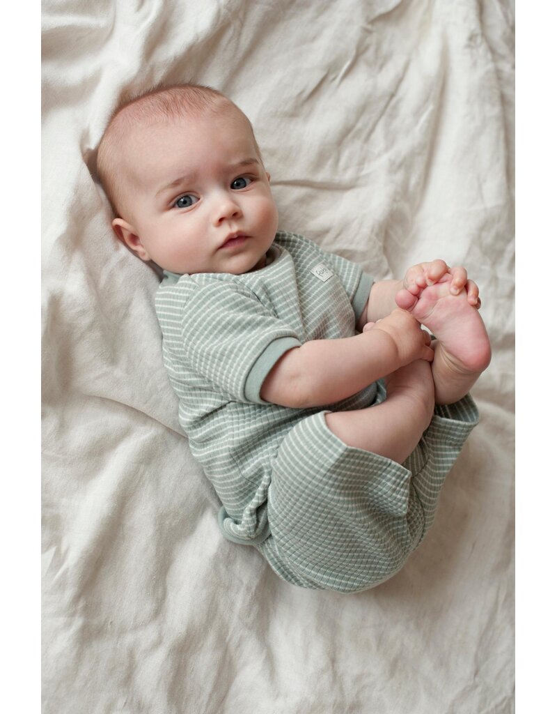 Feetje Baby Feetje Pyjama Shortama wafel - Summer Special - Zeegroen