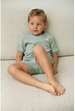 Feetje Baby Feetje Pyjama Shortama wafel - Summer Special - Zeegroen