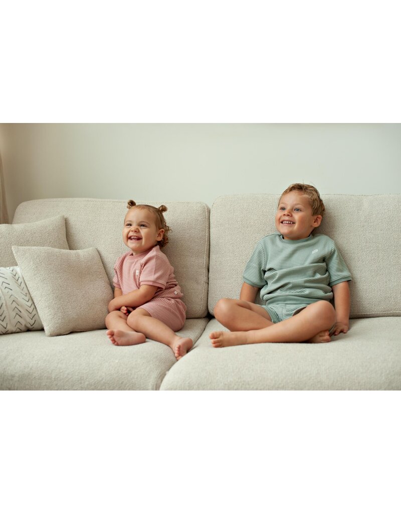 Feetje Baby Feetje Pyjama Shortama wafel - Summer Special - Zeegroen