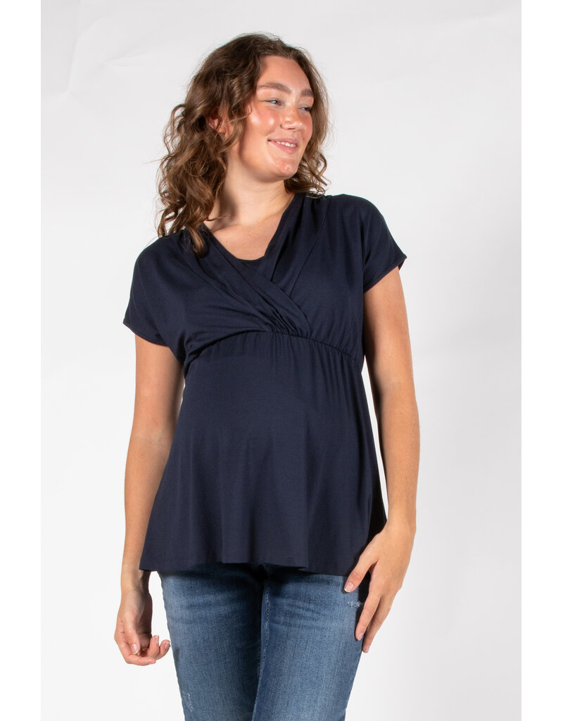 Love2Wait Love2Wait Top Nursing - plated - blauw - B999120 006