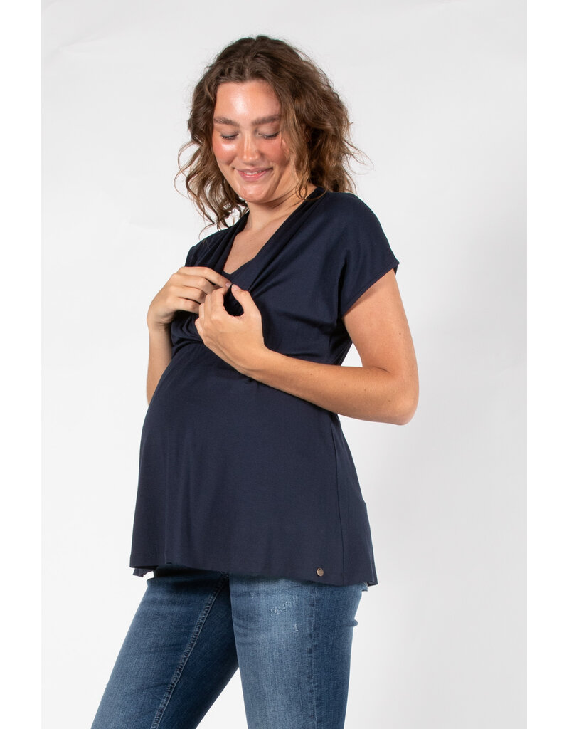 Love2Wait Love2Wait Top Nursing - plated - blauw - B999120 006
