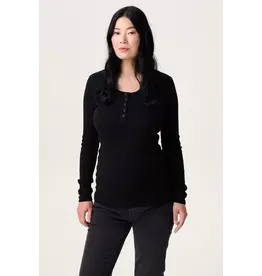 Noppies Noppies Zwangerschapsshirt | Voedingsshirt | Zwart