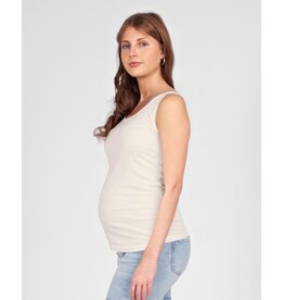 Love2Wait Love2Wait zwangerschap Tanktop Zaya - Creme wit