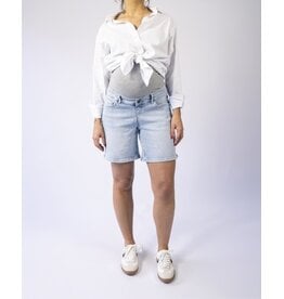 Love2Wait Love2Wait zwangerschapsshort | jeans | Wide Leg | Light wash