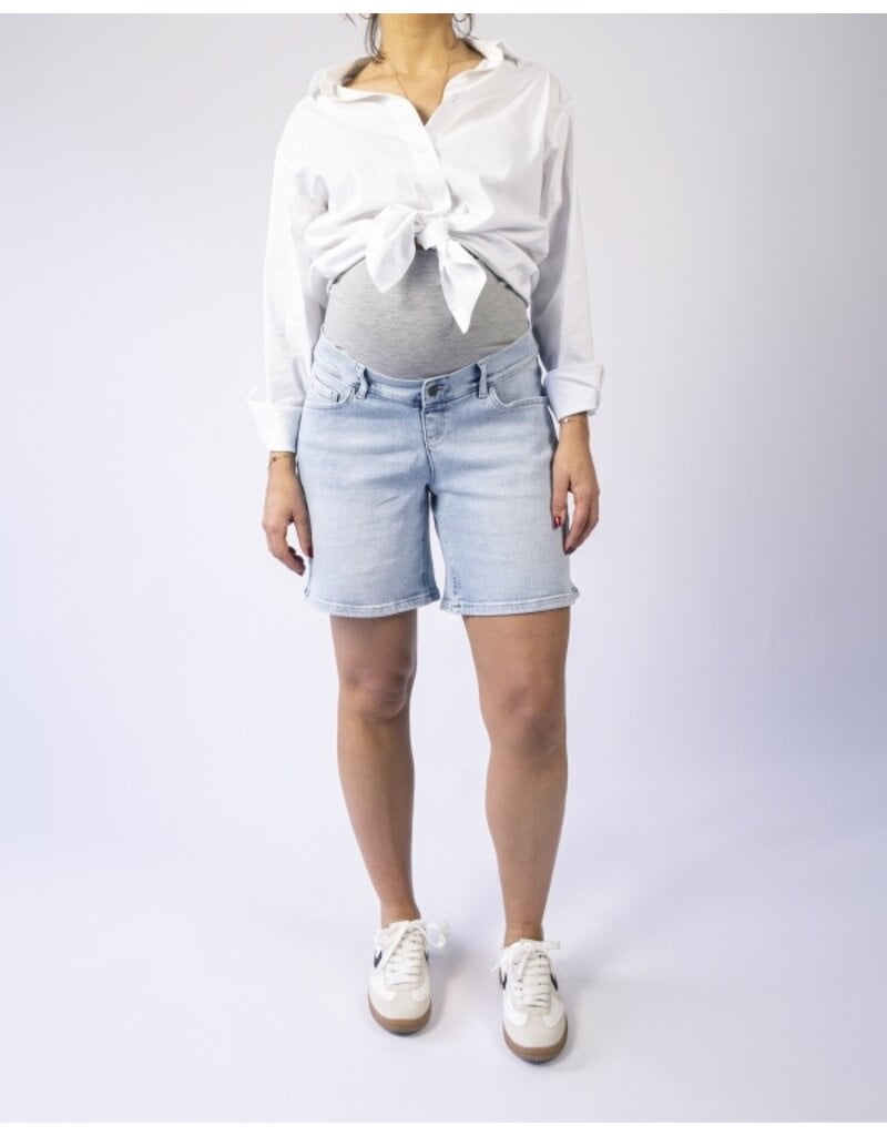 Love2Wait Love2Wait Jeans short wide leg | Light wash | B999 Jara 020