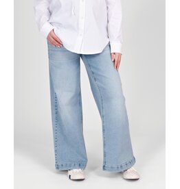Love2Wait Love2Wait zwangerschapsjeans Jill | Wide Leg L32 | Light wash