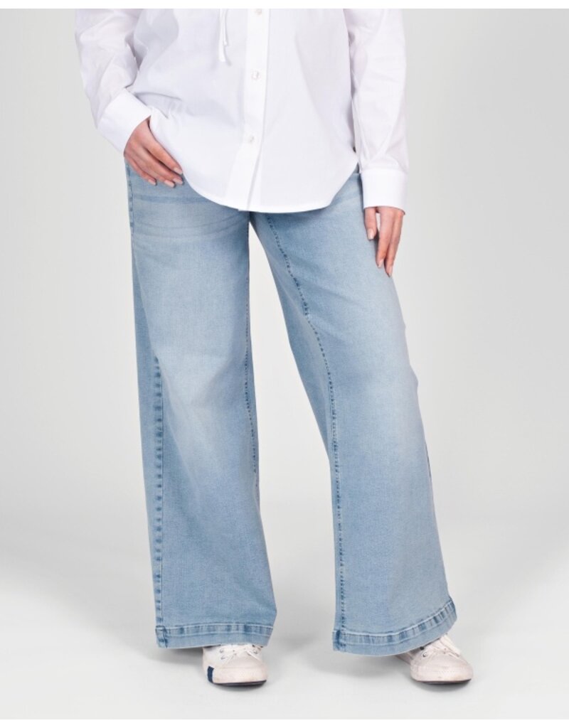 Love2Wait Love2Wait Jeans | Wide Leg L32 | Light wash | B999 Jill 020