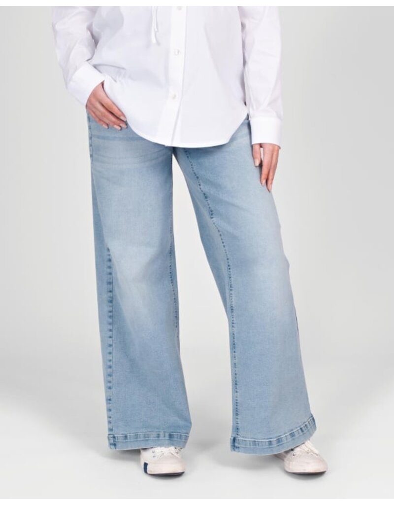 Love2Wait Love2Wait Jeans | Wide Leg L34 | Light wash | B999 Jill 020