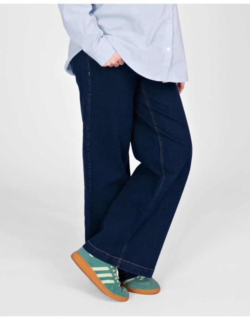 Love2Wait Love2Wait Jeans | Wide Leg L34 | Dark wash | B999 Jill 022
