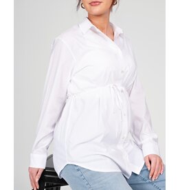 Love2Wait Love2Wait zwangerschapsblouse | voedingsblouse | Zoela | wit