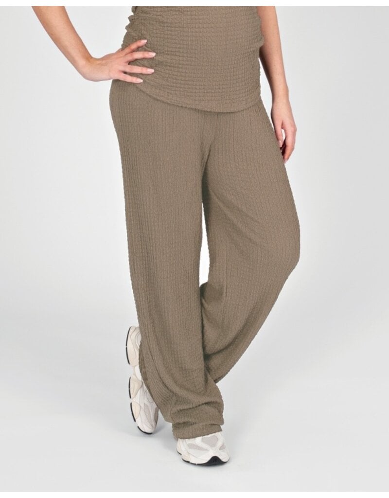 Love2Wait Love2Wait Pants wide - Taupe beige - B999 Zofia 1010