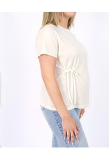 Love2Wait Love2Wait Shirt knot - Zuria - cream - B999 Zuria 1003 beige wit