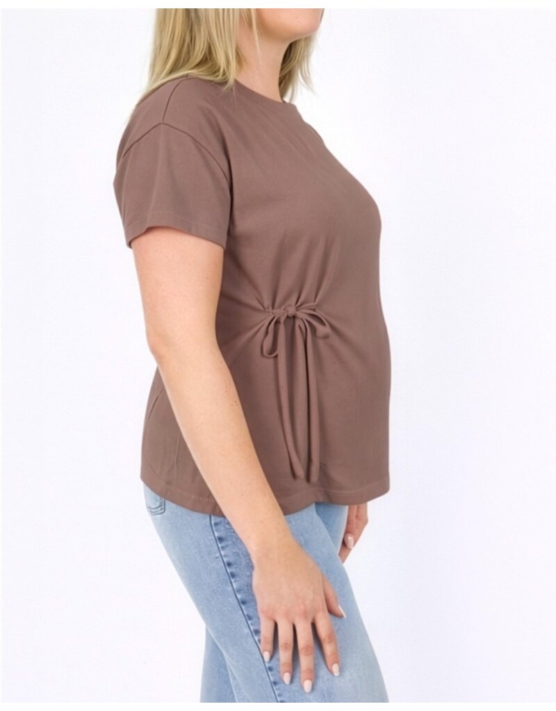 Love2Wait Love2Wait Shirt knot - Zuria - Taupe - B999 Zuria 1010 Taupe