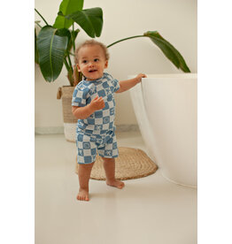 Feetje Baby Feetje Shortama - Chase Check - pyjama Premium Summerwear