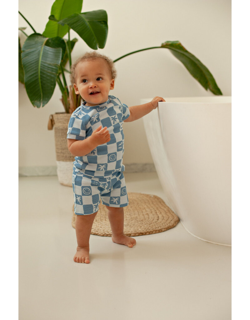 Feetje Baby Feetje Shortama - Chase Check - pyjama Premium Summerwear