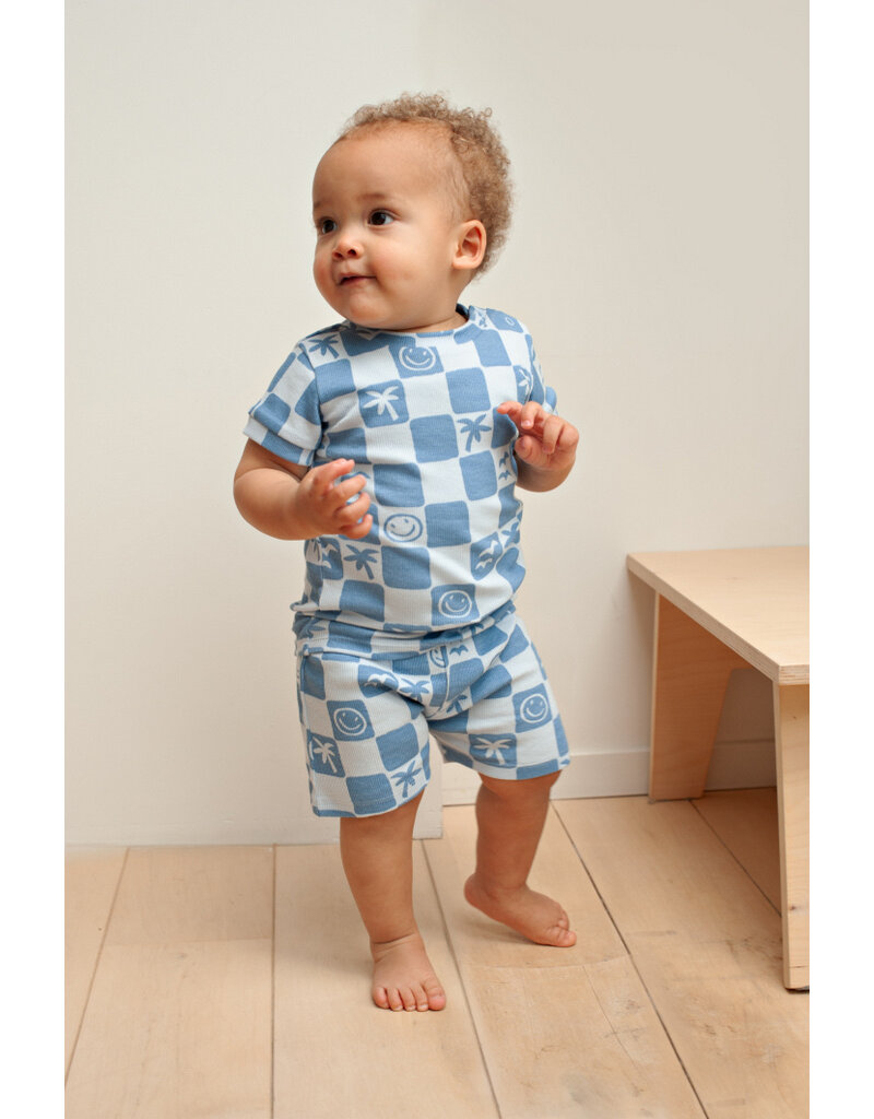 Feetje Baby Feetje Shortama - Chase Check - pyjama Premium Summerwear