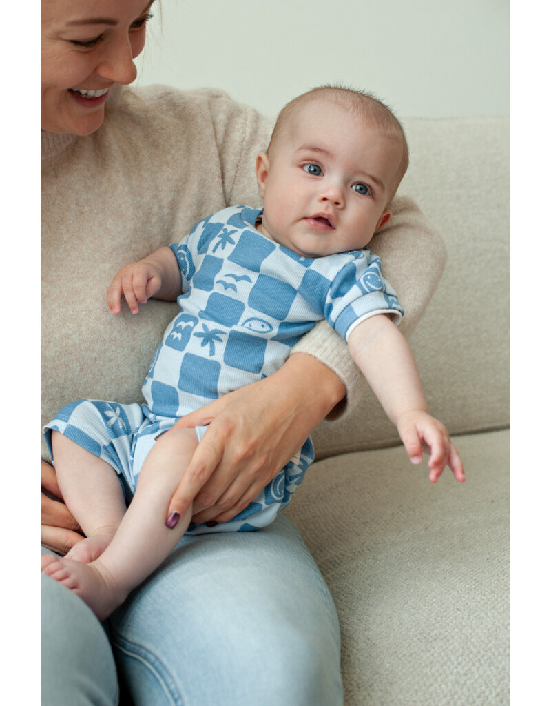 Feetje Baby Feetje Shortama - Chase Check - pyjama Premium Summerwear