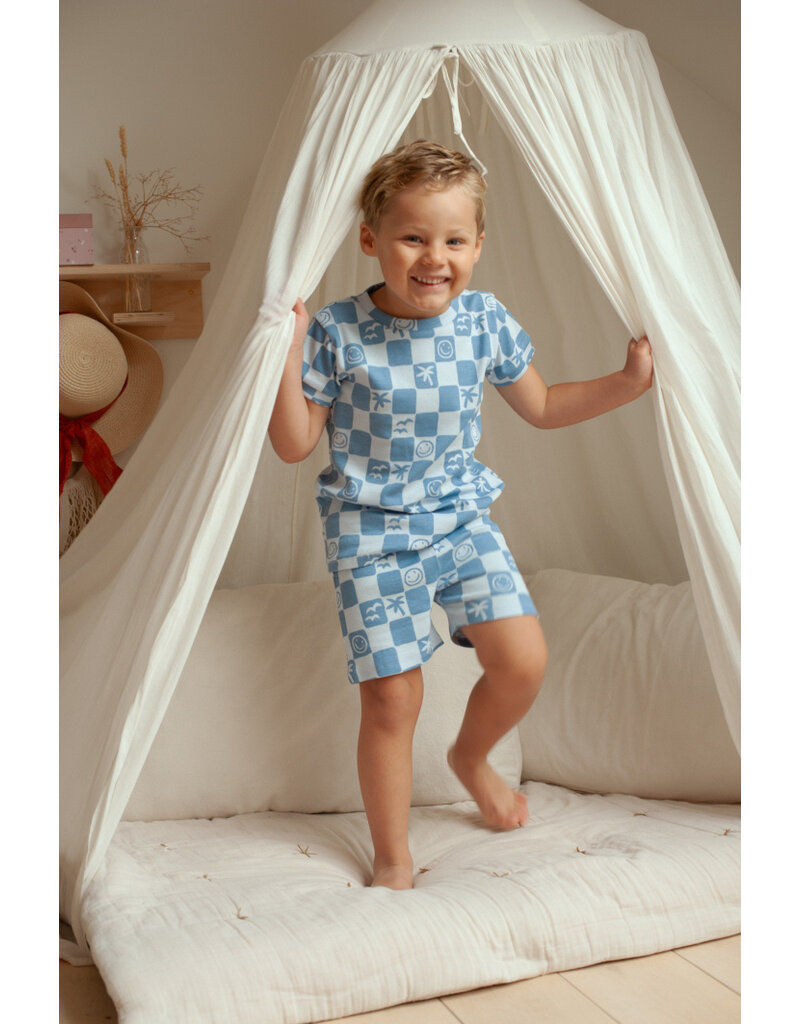 Feetje Baby Feetje Shortama - Chase Check - pyjama Premium Summerwear