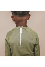 Salted Stories Salted Stories | Zwemshirt | Solid rib | Iguana Groen