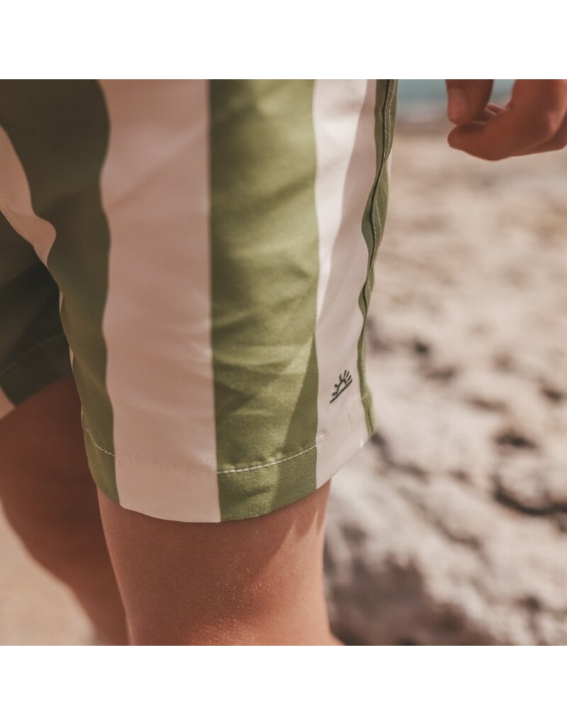 Salted Stories Salted Stories | Zwembroek | Wide Stripe | short groen