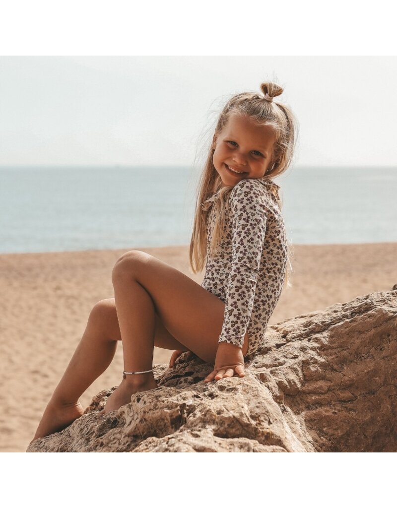 Salted Stories Salted Stories - Zwempak Bodysuit - Sparkly Flower