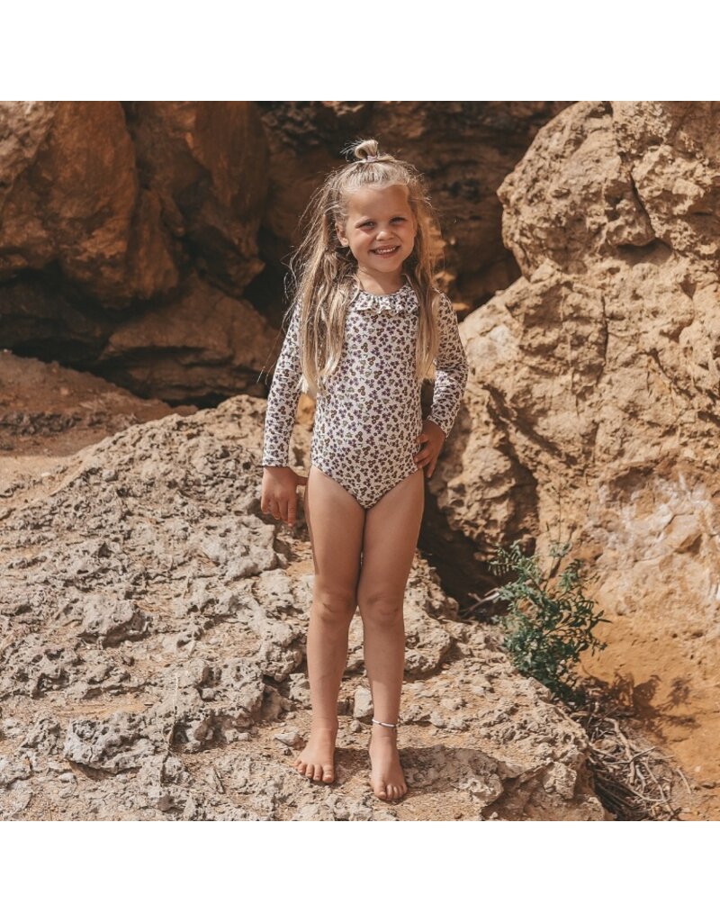 Salted Stories Salted Stories - Zwempak Bodysuit - Sparkly Flower