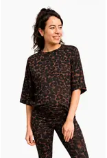 Swan and the People Swan and the People - Shirt 3/4 mouw Leopard bruin