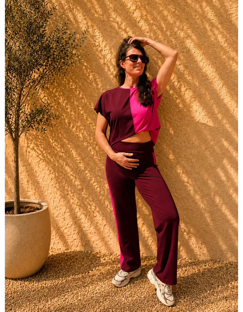 Swan and the People Swan and the People - Shirt Colorblock - Burgundy