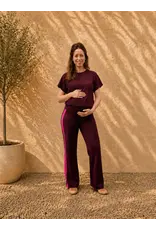 Swan and the People Swan and the People - Wide pants - sideseam - Burgundy