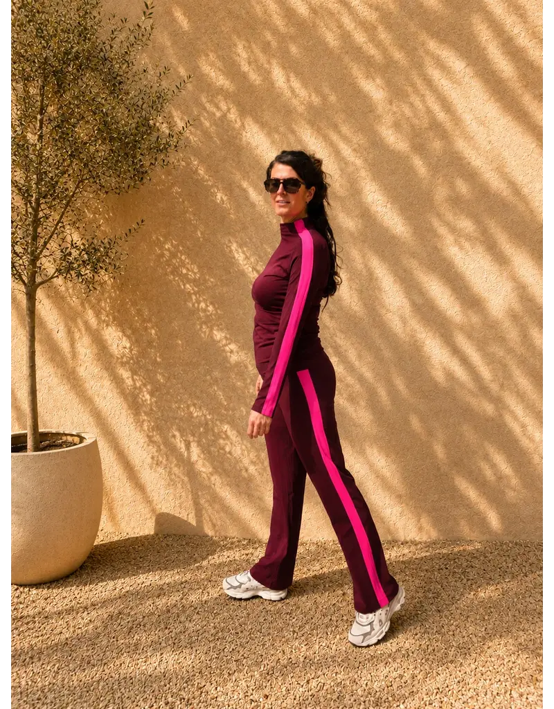 Swan and the People Swan and the People - Wide pants - sideseam - Burgundy