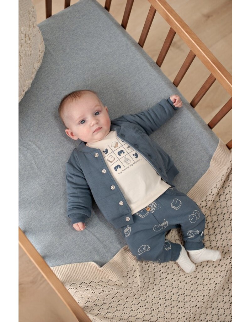 Feetje Baby Feetje jongen jasje - Breakfast Buddy - Blauw - 51300564