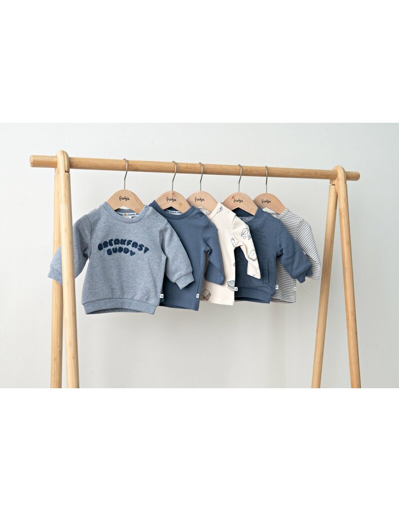 Feetje Baby Feetje jongen jasje - Breakfast Buddy - Blauw - 51300564
