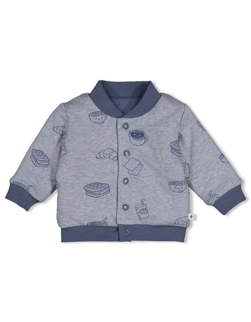 Feetje Baby Feetje jongen jasje - Breakfast Buddy - Blauw - 51300564