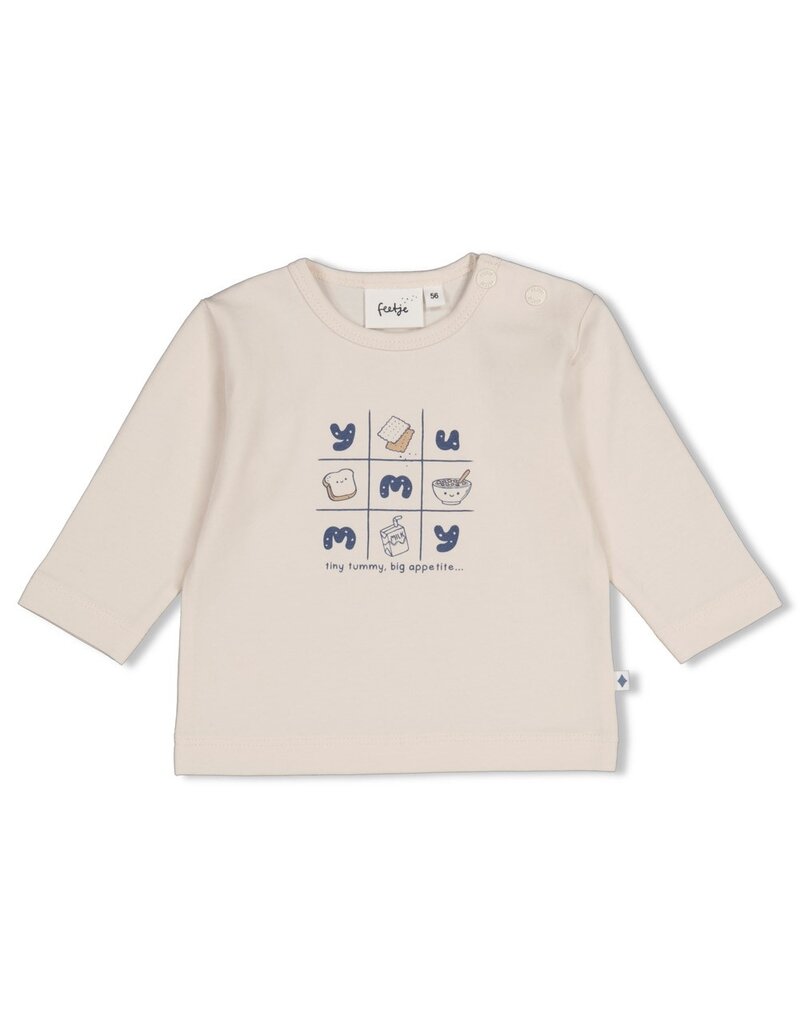 Feetje Baby Feetje jongen shirt - Breakfast Buddy - Creme - 51602794