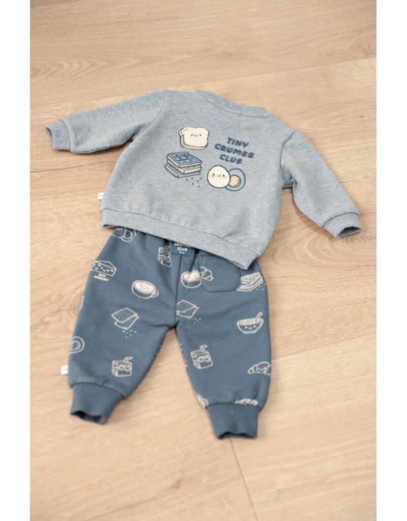Feetje Baby Feetje jongen sweater - Breakfast Buddy - blauw - 51602799