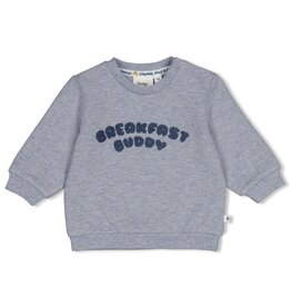 Feetje Baby Feetje babysweater jongen - Breakfast Buddy - blauw