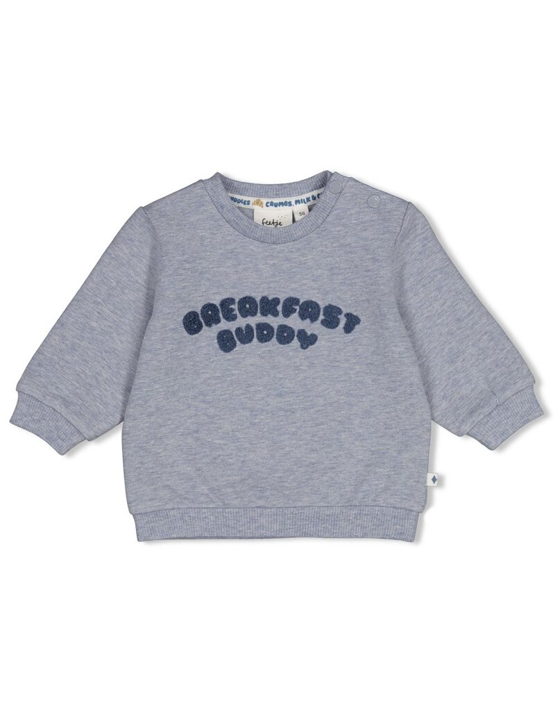 Feetje Baby Feetje jongen sweater - Breakfast Buddy - blauw - 51602799