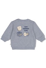Feetje Baby Feetje jongen sweater - Breakfast Buddy - blauw - 51602799
