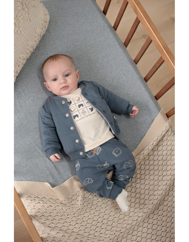Feetje Baby Feetje jongen broek - Breakfast Buddy - blauw geprint - 52202561