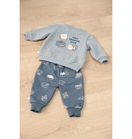 Feetje Baby Feetje babybroek jongen - Breakfast Buddy - blauw geprint
