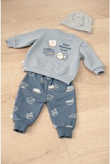 Feetje Baby Feetje jongen broek - Breakfast Buddy - blauw geprint - 52202561
